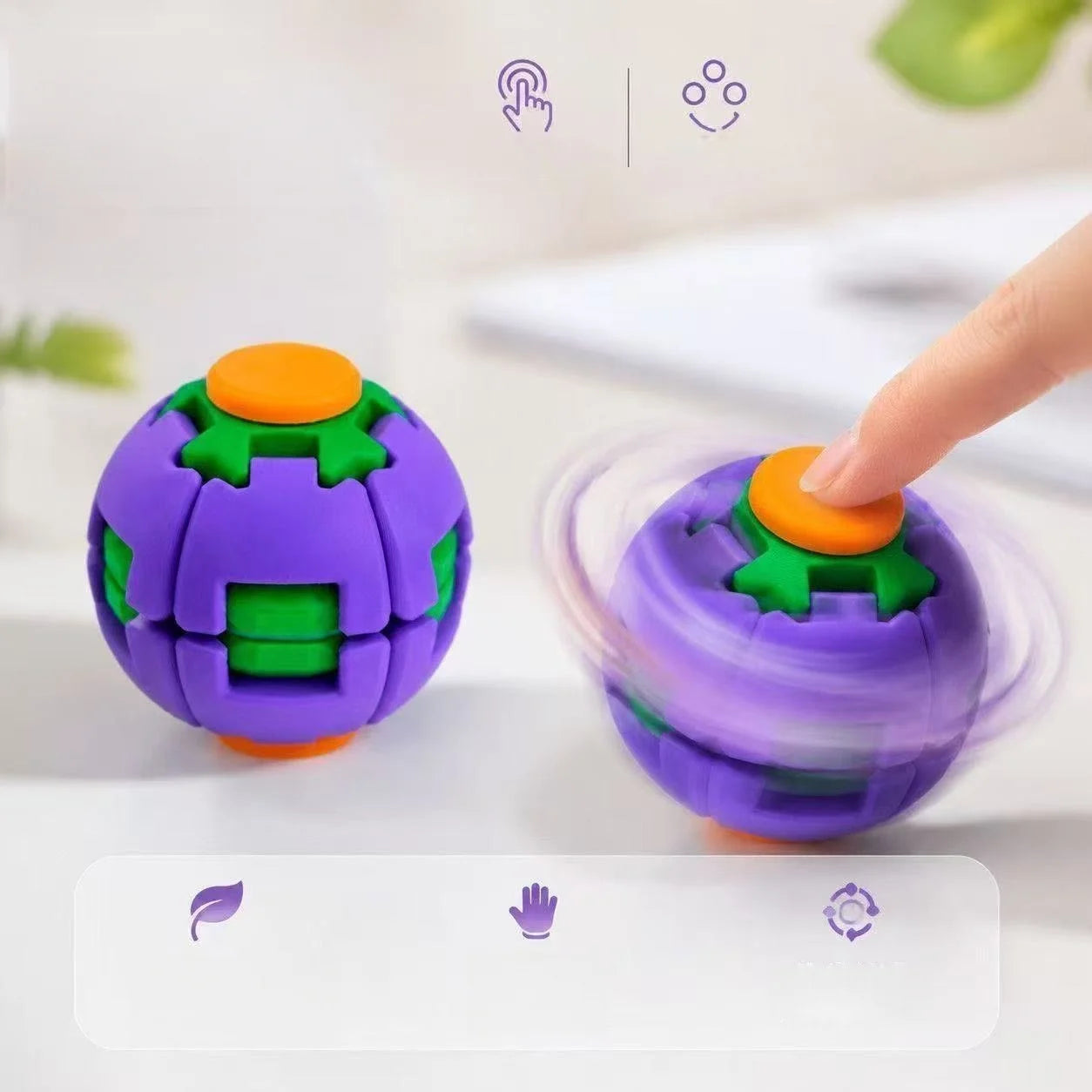 Aura Spin - Esfera Sensorial Antiestrés